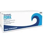 Boardwalk Mediumweight Polypropylene Cutlery Fork White 1000/Carton