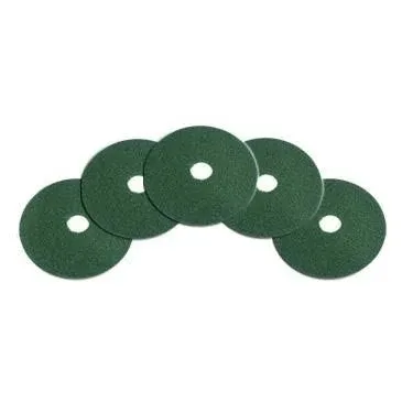 14" CleanFreak® Green Round Heavy Duty Floor Scrubbing Pads | Box of 5