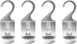 Cooks Standard Heavy Duty Pot and Pan Rotating Hooks, Solid Cast Aluminum Hanging Utility Hooks for Pot Rack, 4-Pack