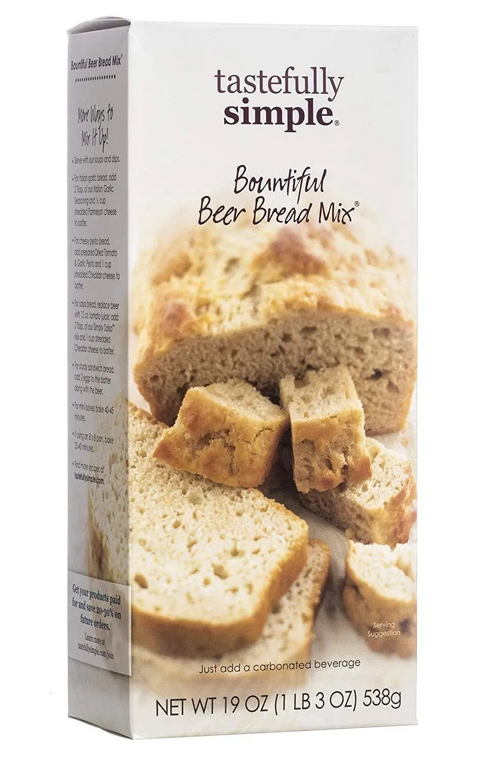 Tastefully Simple Bountiful Beer Bread Mix