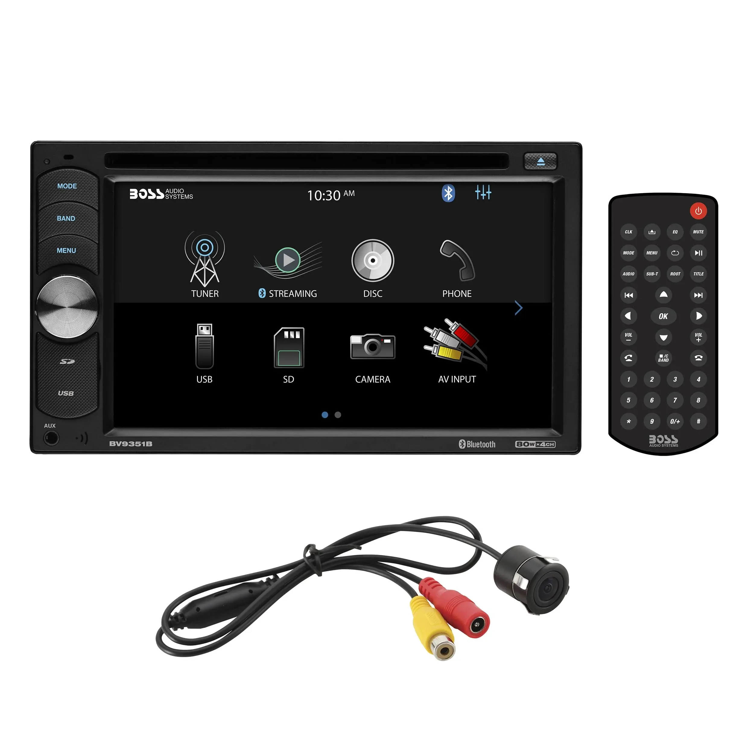 BOSS Audio Systems BVB9351RC Car Stereo System - 6.2 Inch Double Din, Touchscreen, Bluetooth Audio and Hands-Free Calling, AM/FM Radio Receiver, CD Player, Backup Camera