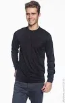 Augusta Sportswear 788 - Adult Wicking Long Sleeve T Shirt, Black, M