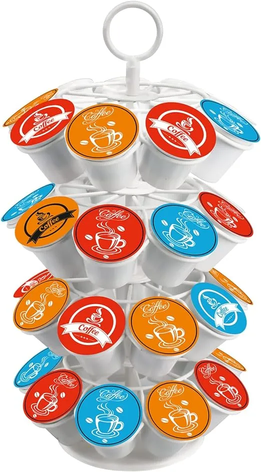 Coffee Pod Carousel Holder Organizer Compatible with 36 Cup Pods