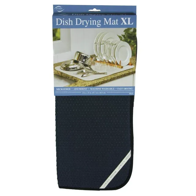 Envision Home Dish Drying Mat XL (Black)