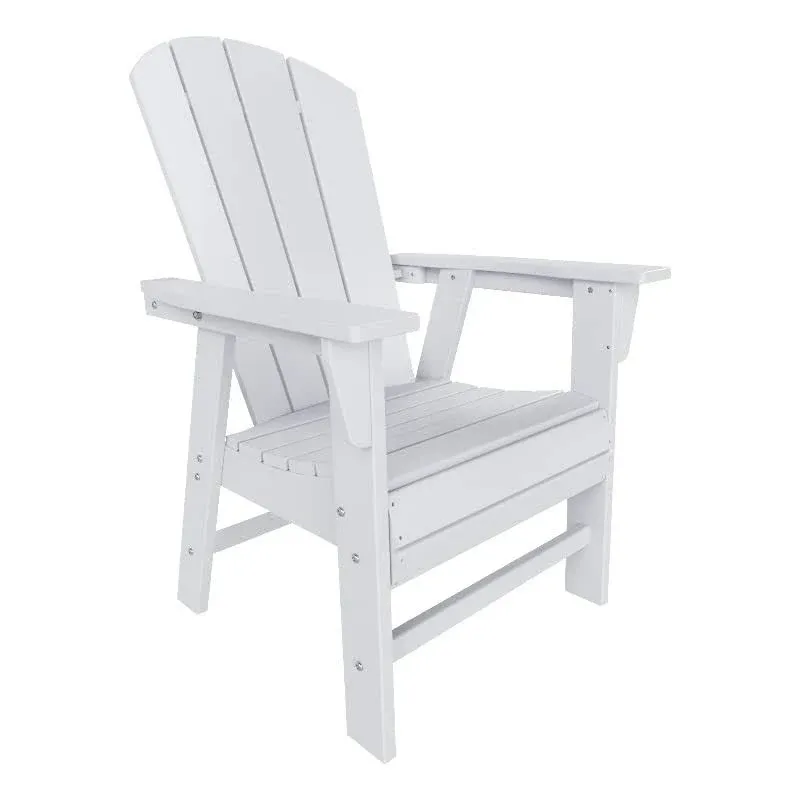 Paradise Adirondack Casual Patio Dining Chair, White