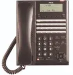 NEC SL2100 IP7WW-24TXH-B1 BE117452 24 Button Display Speaker Telephone Black