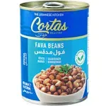 Cortas Fava Beans 14oz 6 Pack RTE Cooked Foul Medammas Original Plain