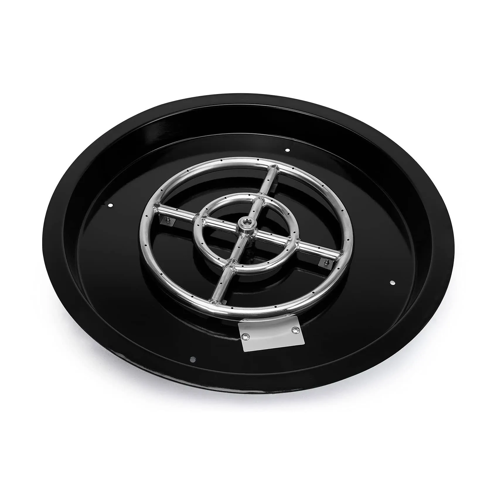 Stanbroil Porcelain Steel Round Drop-In Fire Pit Burner Ring Pan 19-inch