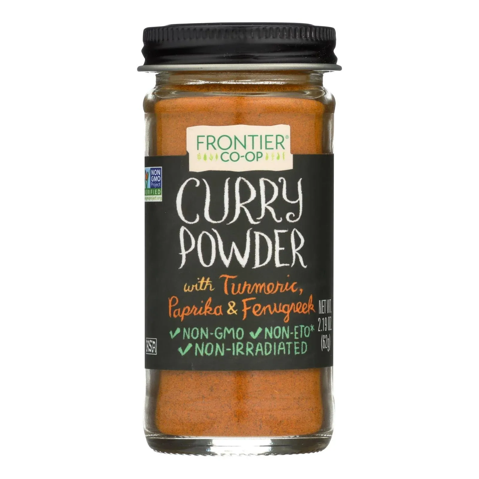 Frontier Curry Powder, Salt-Free Blend - 2.19 oz jar