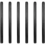 GeilSpace 6 Pack 1/2" × 12" Pre-Cut Black Metal Pipe, Industrial Steel Fits Standard Half inch Black Threaded Pipes and Fittings - Vintage DIY