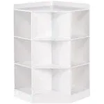 RiverRidge - Kids 6-Cubby, 3-Shelf Corner Cabinet - White