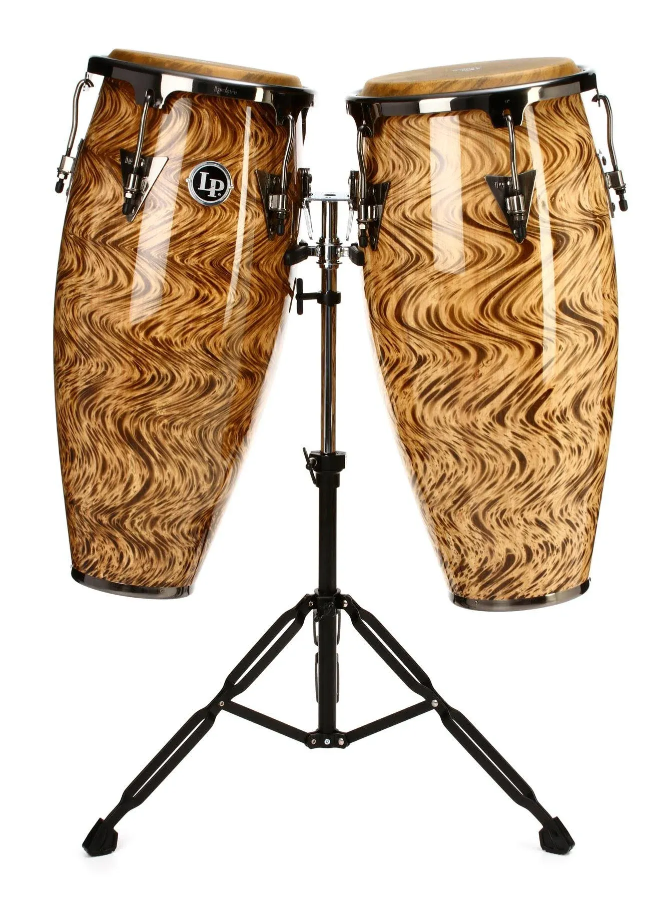 Latin Percussion LPA646-HC Aspire Havana Cafe Series 10/11" Conga Set with Stand | Reverb