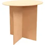 Table 30&#034; Round Wood Display MDF 250 Pound Capacity 29 7/8” High Merchandise