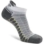 Balega Silver No Show Socks White/Grey / Large