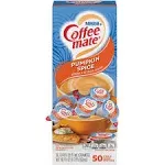 Coffee mate&#174; Liquid Coffee Creamer, Pumpkin Spice, 0.38 oz Mini Cups, 50/Box ;