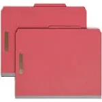 Smead 100% Recycled Pressboard Classification Folder 2 Dividers 2&#034; Expansion