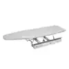 Gray Non-Electric Wall Mounted Swivel Pull Out Foldaway Metal Ironing Board for Vanity Cabinet Drawer