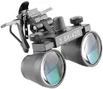 2.5X 420mm Binocular Clip Loupes Lab Head Magnifier with Metal Clip DY-102