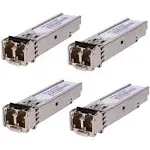 4 Pack 1.25G Multimode SFP LC Module, 1000Base-SX SFP Transceiver, MMF 850nm,...