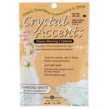 White Crystal Accents Deco Crystals