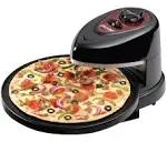 Presto Pizzazz Plus Rotating Pizza Oven Rolls Warmer Cooker Black 03430 NEW Seal