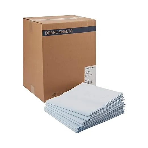 MCKESSON BLUE FLAT STRETCHER SHEET, 40 X 90 INCH, SOLD AS 50/CASE MCKESSON 18-929