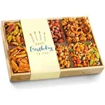 Happy Birthday Crunch 'n Munch Snack & Nut Variety Tray Gift Box