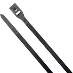 Low-Profile Cable Tie, UV Black, 8", 100 pk., Bender, Ctch8-60100uvb