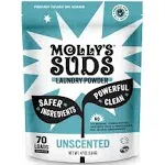 Molly's Suds Original Laundry Detergent Powder | Natural Laundry Detergent Powder for Sensitive Skin | Earth-Derived Ingredients, Stain Fighting | 120