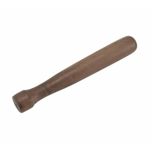 Winco Wooden Muddler, Lacquered Walnut, Brown, Medium