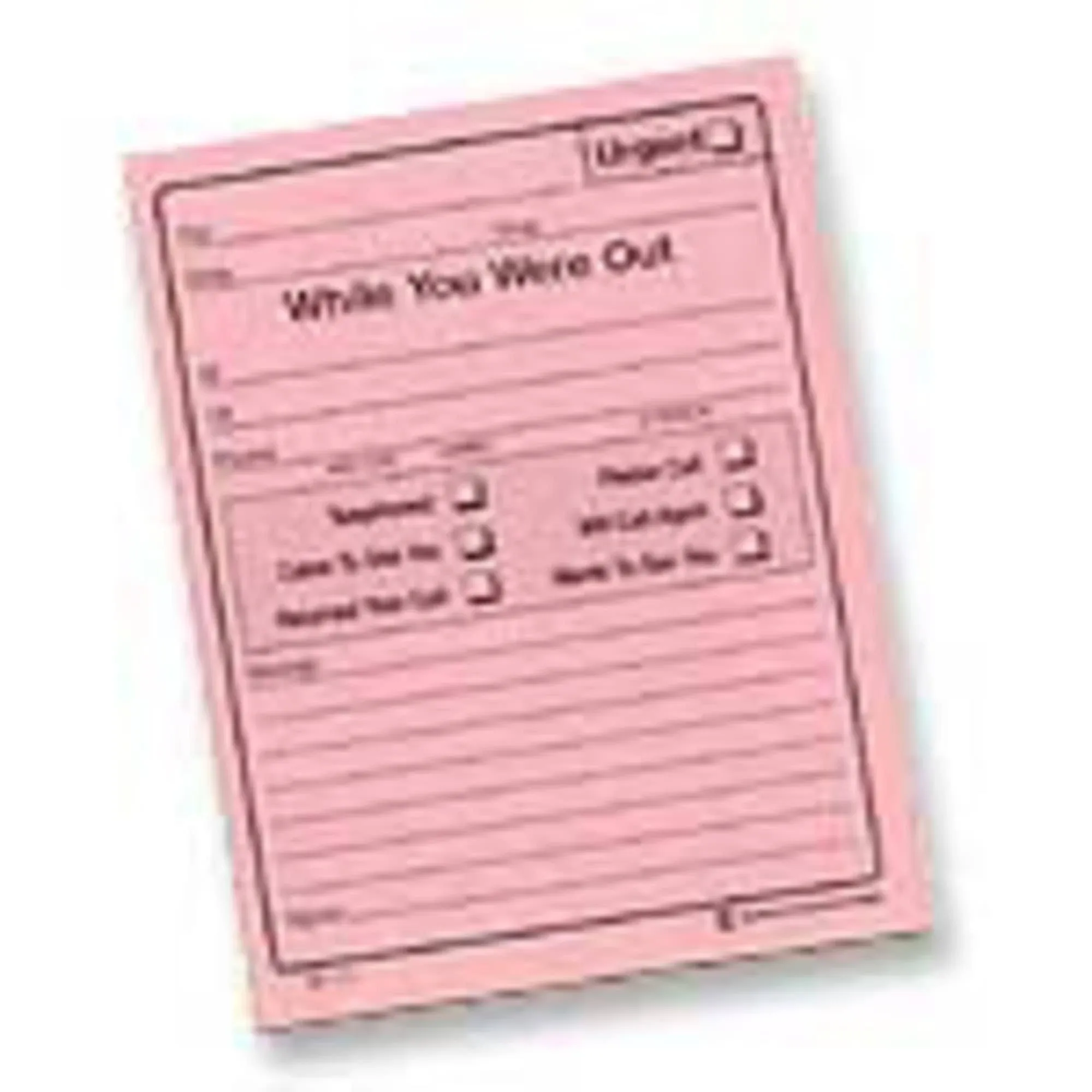 ADAMS &#034;While You Were Out&#034; Pink 50 Sheet Message Pads (24 Pads) 9711 NEW Sealed