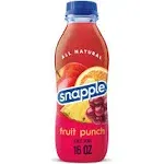 Snapple Fruit Punch Drink - 16 oz bottle