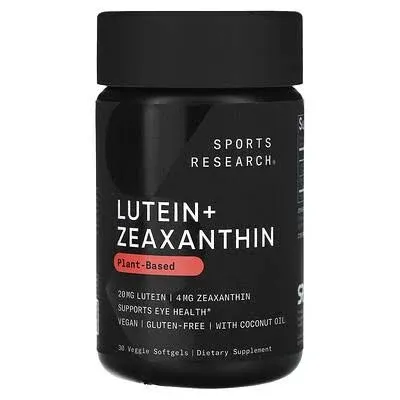 Sports Research Lutein + Zeaxanthin with Coconut Oil