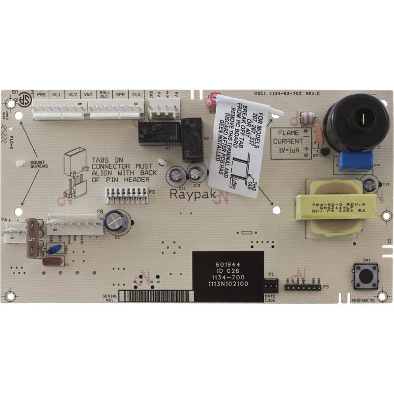 Raypak - 013464F 3-Wire PC Board Controller