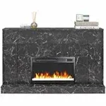 Liberty Mantel Fireplace Black Marble - CosmoLiving by Cosmopolitan