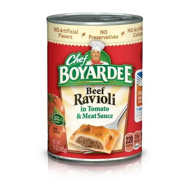 Chef Boyardee Overstuffed Beef Ravioli