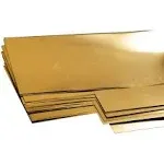 K&S 0.02 in. x 4 in. W x 10 in. L Brass Sheet Metal