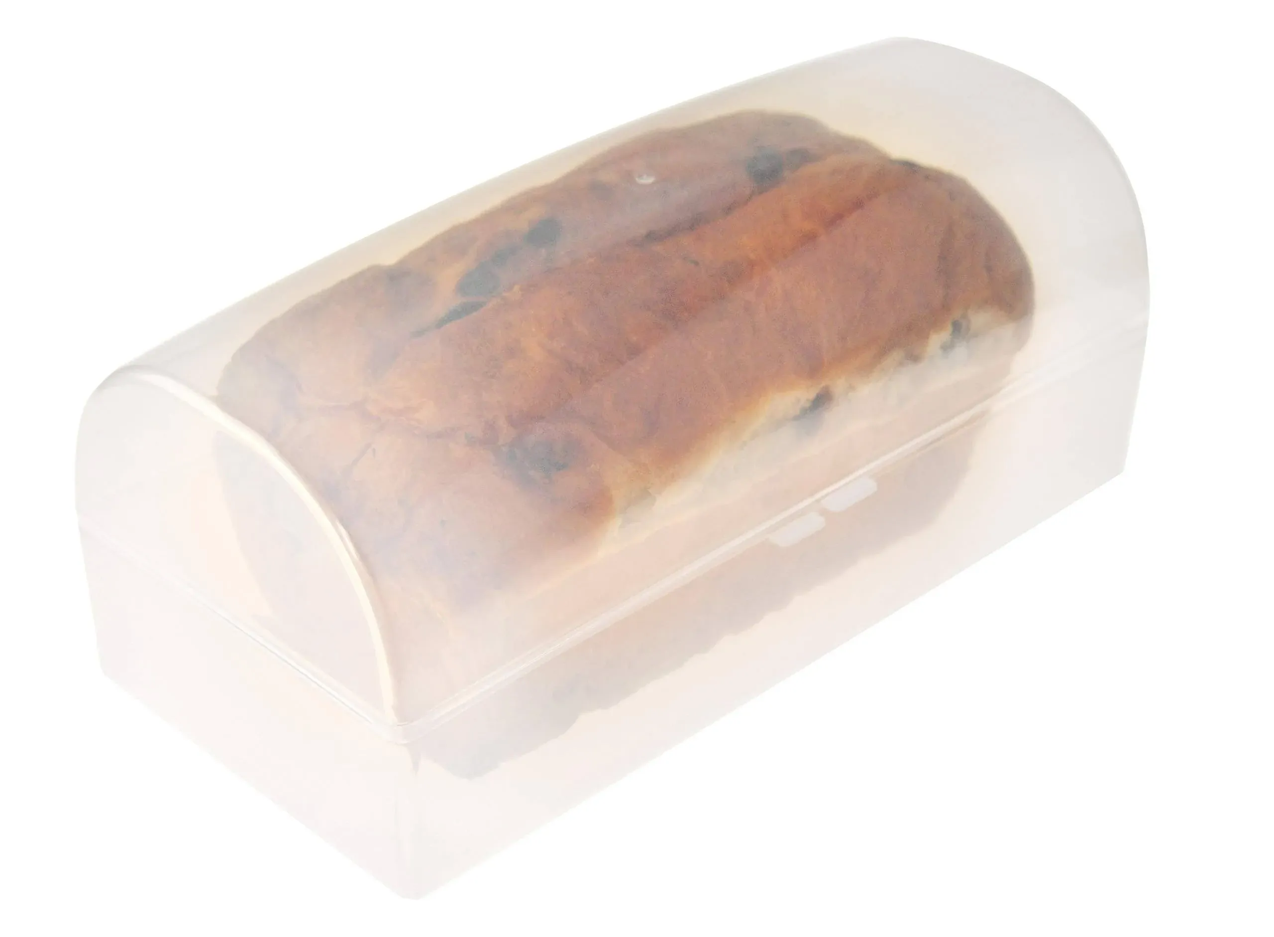 Transparent Bread Box, Clear Plastic Container for Standard Loaf – 12” L X 5.5” 