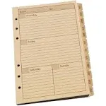 Rite In The Rain Weatherproof Weekly Calendar Set, 5" x 7", Tan Sheets, 65 Weeks (No. 9260W)