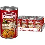 Campbell’s Chunky Soup, Minestrone with Italian Sausage Soup, 18.8 Oz Can