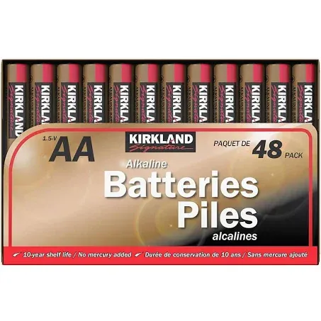 Kirkland Signature AA Alkaline Batteries