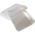 Nordic Ware Natural Aluminum Commercial Cake Pan with Lid, Rectangle Pan with Lid Silver, 9 x 13