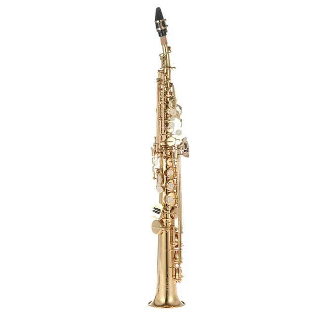 Saxofone soprano reto bronze profissional BB B instrumento de sopro plano K5O5-