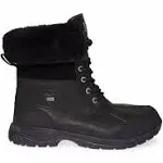 UGG &quot;Butte&quot; Black Waterproof mid calf leather black men&#x27;s boots size 12