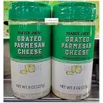 Trader Joe's2 Trader Jo Grated Parmesan Cheese 8oz 227g