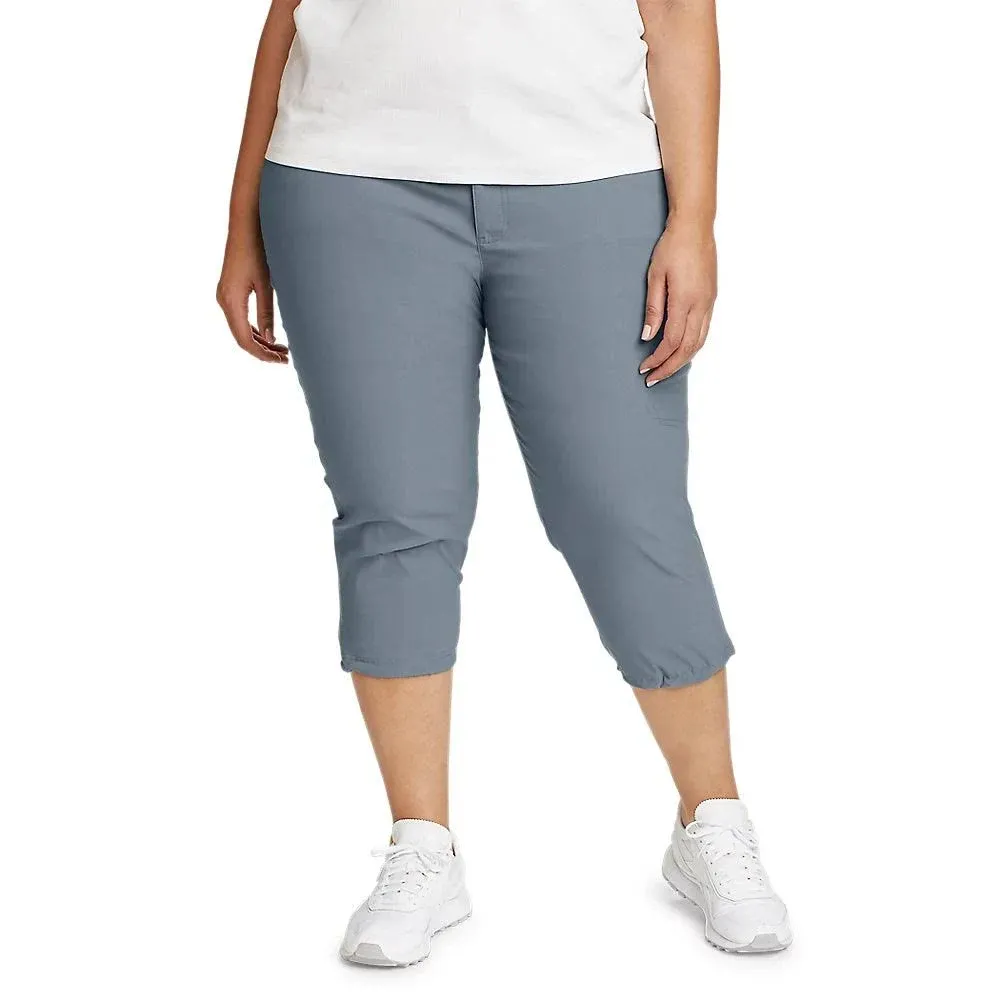 Eddie Bauer Women's Rainier Capris - Grey - Size 2