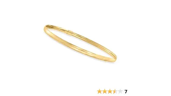 Canaria Italian 10kt Yellow Gold Bangle Bracelet