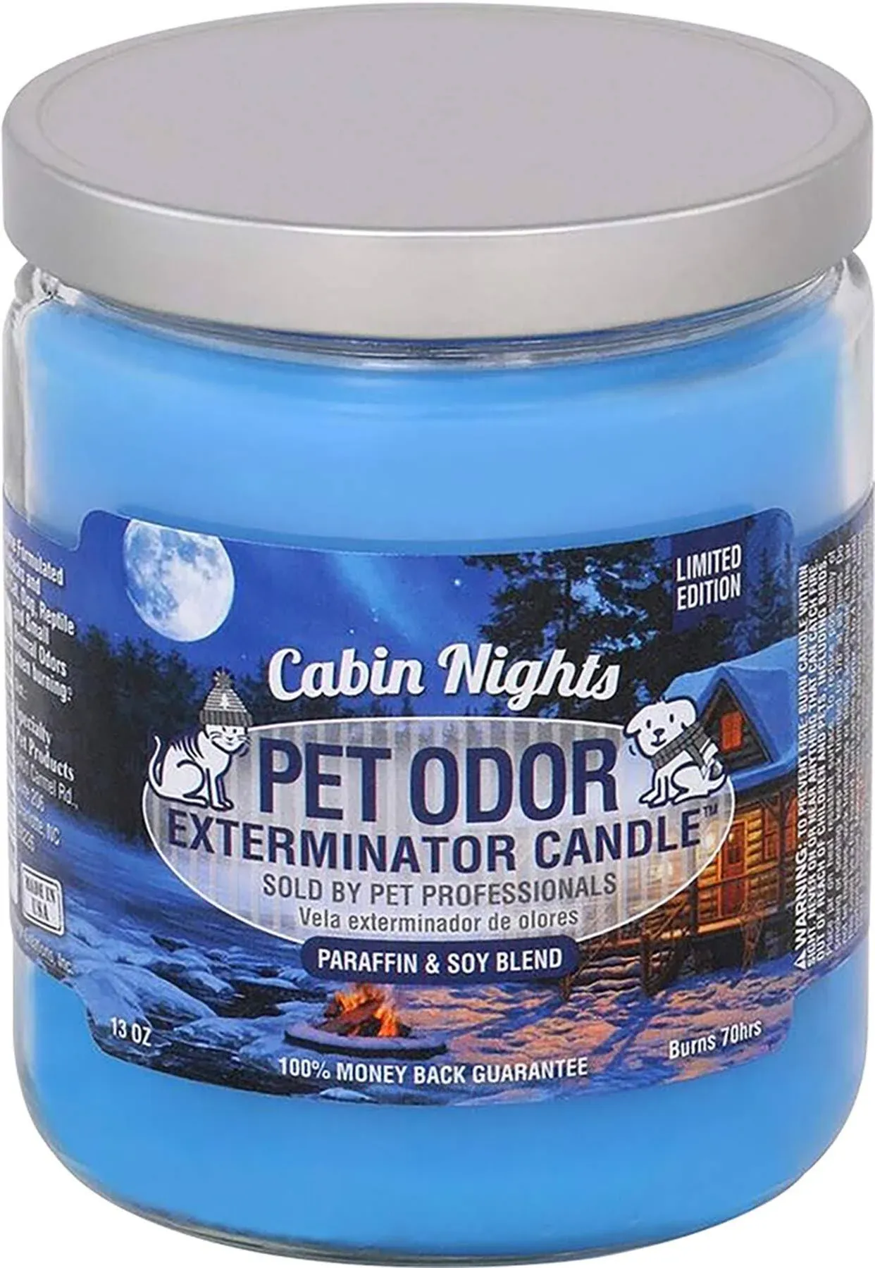 Pet Odor Exterminator Candle - Cabin Nights | 13 oz