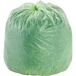 EcoSafe Compostable, 13 gallon, .85mil, 24" x 30", Green, STOE2430E85(45 bags/box)