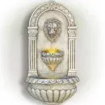 Alpine Corporation Lion Head Wall Fountain